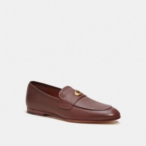 Férfi COACH® Sculpted Signature Loafer Barna | HUGSN114