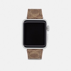 Női COACH® Apple Strap, 38 Mm And 40 Mm Óra Barna | HUFDR606