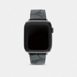 Női COACH® Apple Strap, 42 Mm And 44 Mm Óra Fekete | HUILP612
