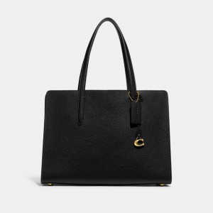 Női COACH® Carter Carryall Kézitáska Fekete | HUQMP828