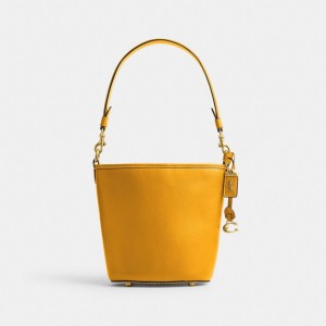 Női COACH® Dakota 16 With Braid Vödörtáska Sárga | HUGSQ738