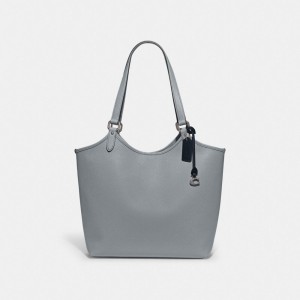 Női COACH® Day Tote Titán Szürke Kék | HUILN924