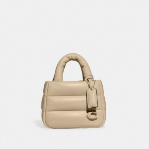 Női COACH® Mini Pillow Tote Fehér | HUEBI934