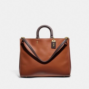 Női COACH® Rogue 39 In Colorblock Kézitáska Színes | HUGSB842