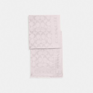 Női COACH® Signature Stole Sál Rózsaszín | HUKON654