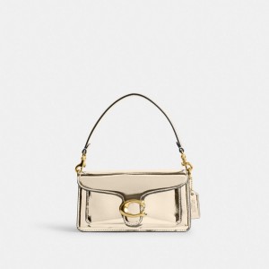 Női COACH® Tabby 12 In Metallic Válltáska Arany | HUBER903
