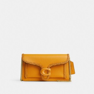 Női COACH® Tabby Chain With Braid Clutch Sárga | HUDFM763