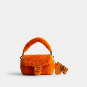 Női COACH® The Lil Nas X Drop Tabby 12 In Shearling Crossbody Táska Titán | HUDFB815